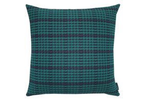 GREEN HOUNDSTOOTH CHECK  CUSHION (수입원단)