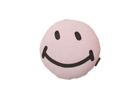 SMILE CUSHION pink/brown (솜 일체형)