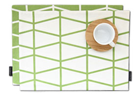 OLIVE GREEN LADDER TABLE MAT